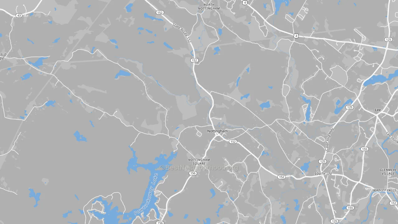 Transit Grade map of Nottingham, NH