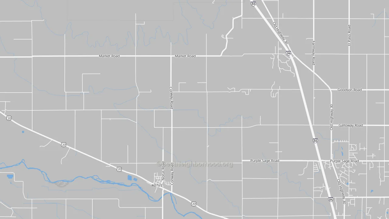 Transit Grade map of Notus, ID