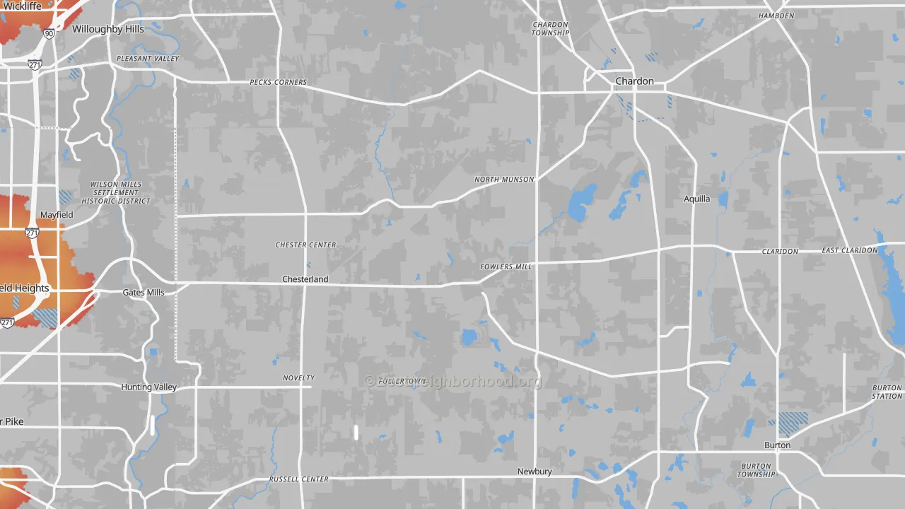Transit Grade map of Novelty, OH