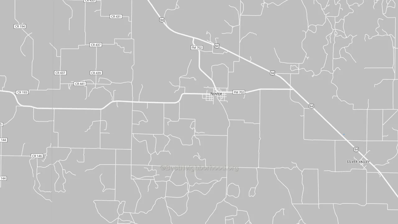 Transit Grade map of Novice, TX