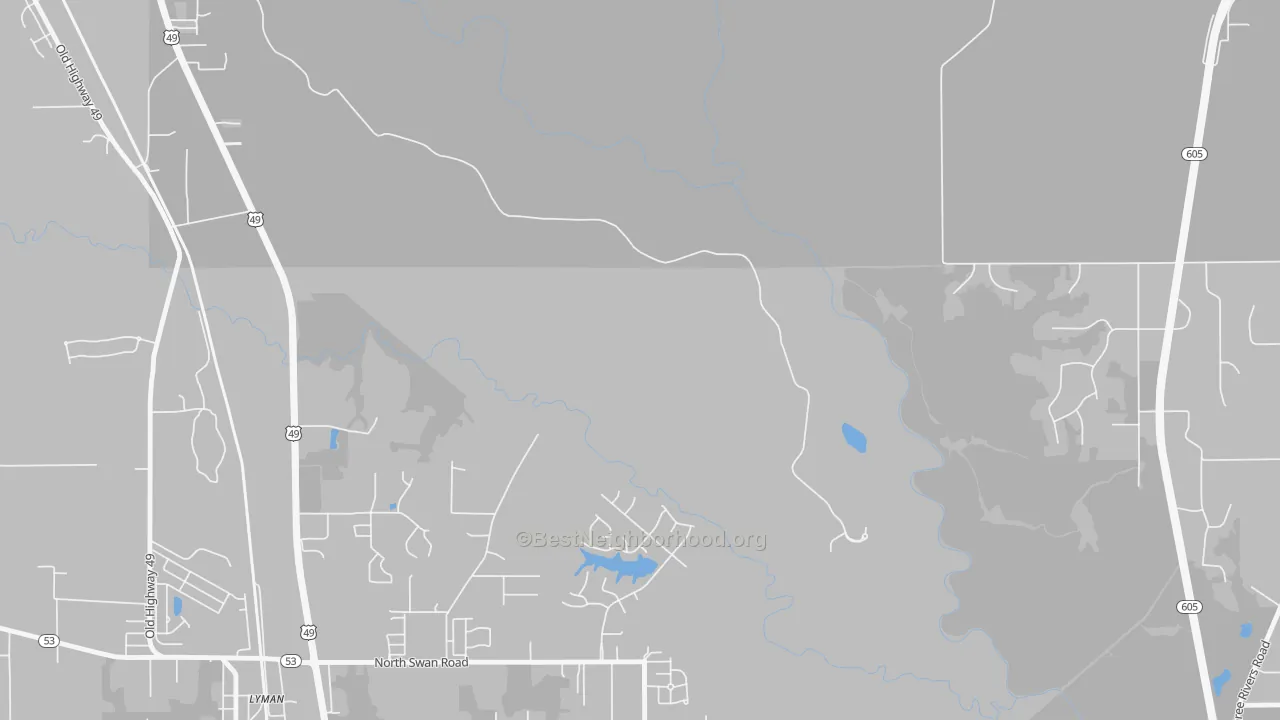 Transit Grade map of Nugent, MS