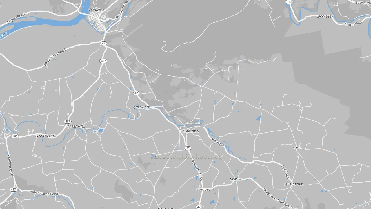 Transit Grade map of Numidia, PA