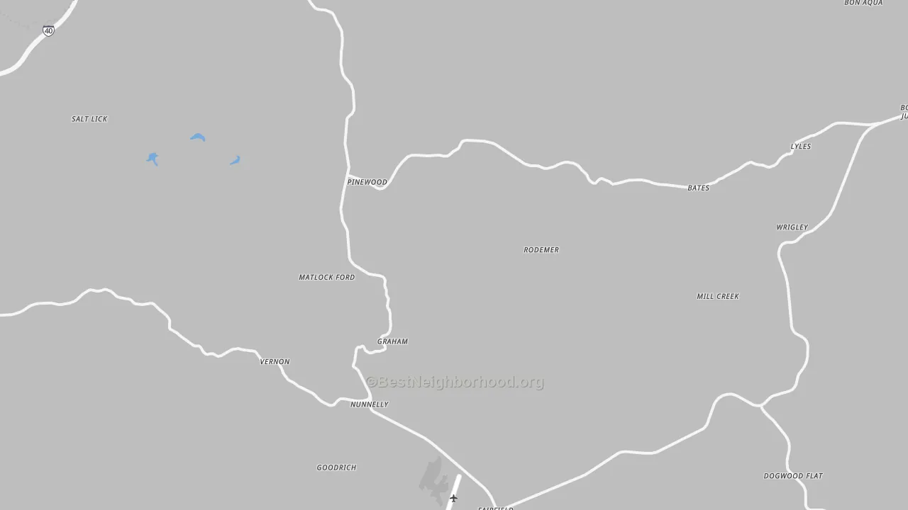 Transit Grade map of Nunnelly, TN