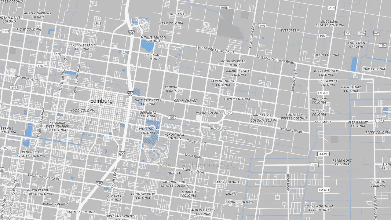 Transit Grade map of Nurillo, TX