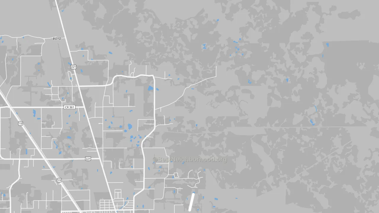 Transit Grade map of Nutall Rise, FL