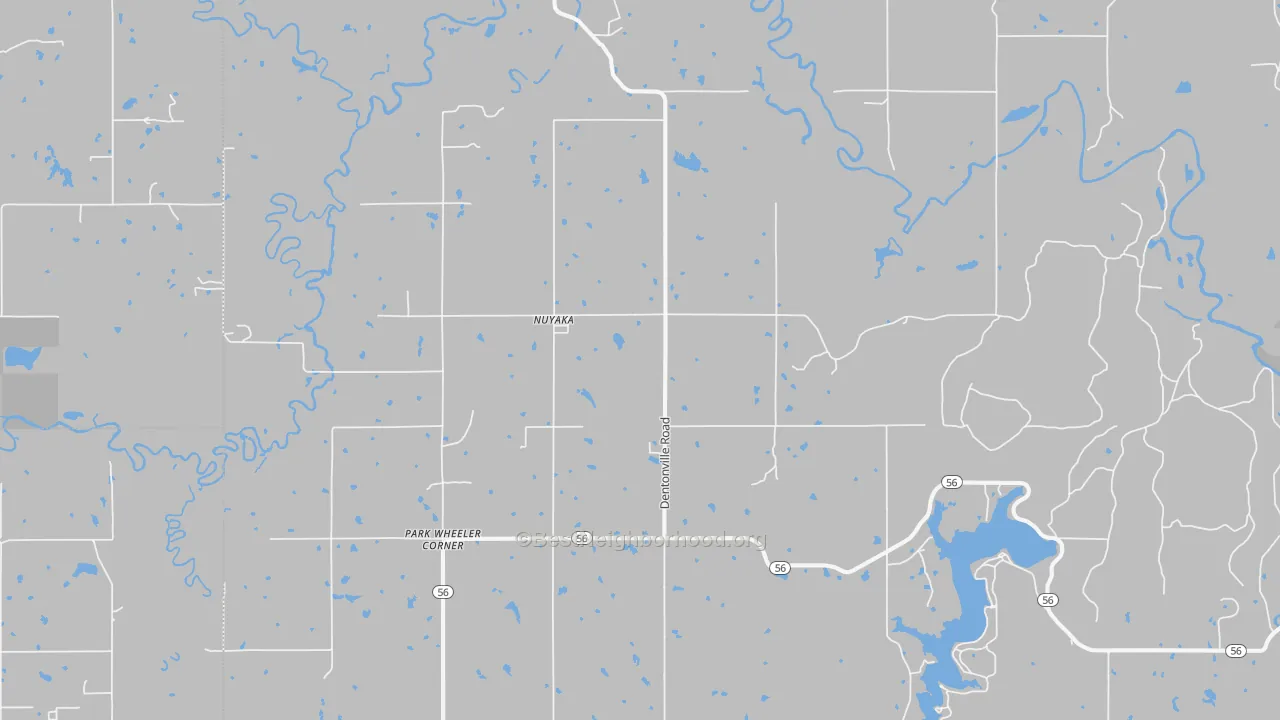 Transit Grade map of Nuyaka, OK