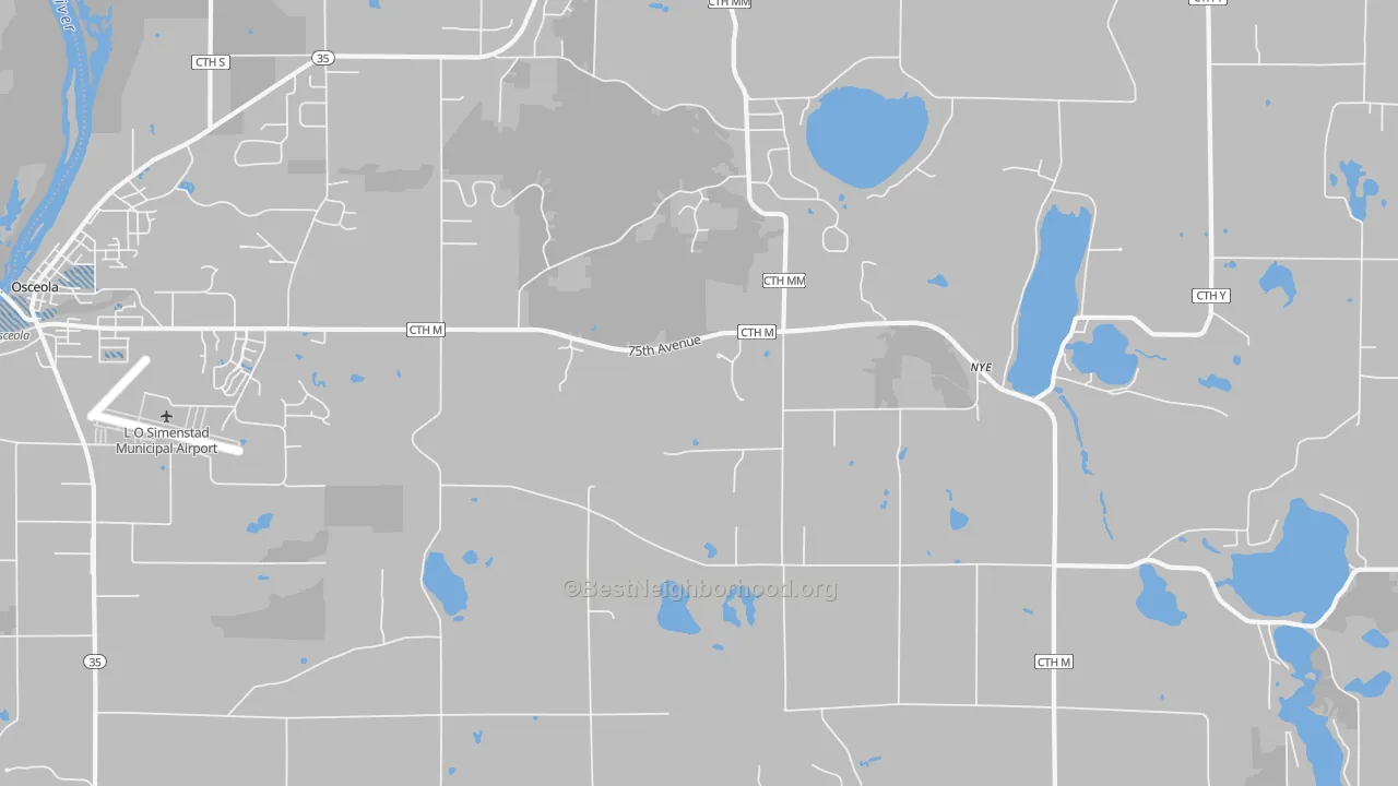 Transit Grade map of Nye, WI