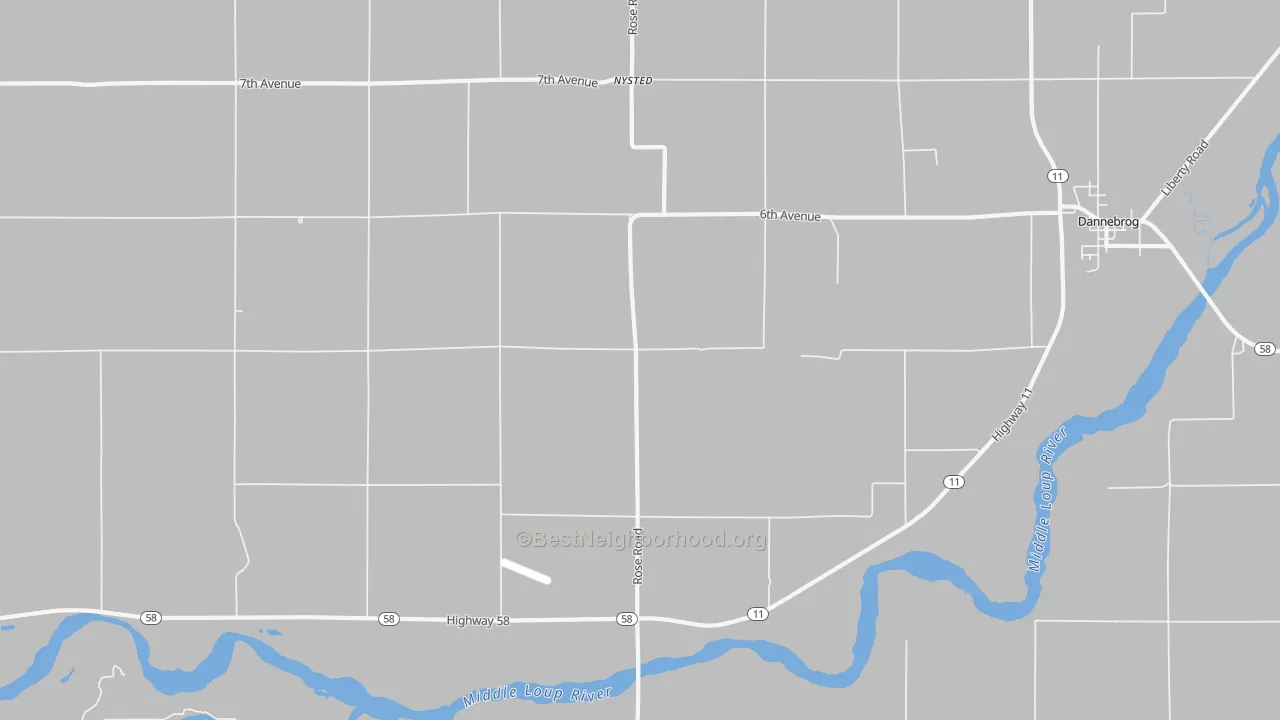 Transit Grade map of Nysted, NE