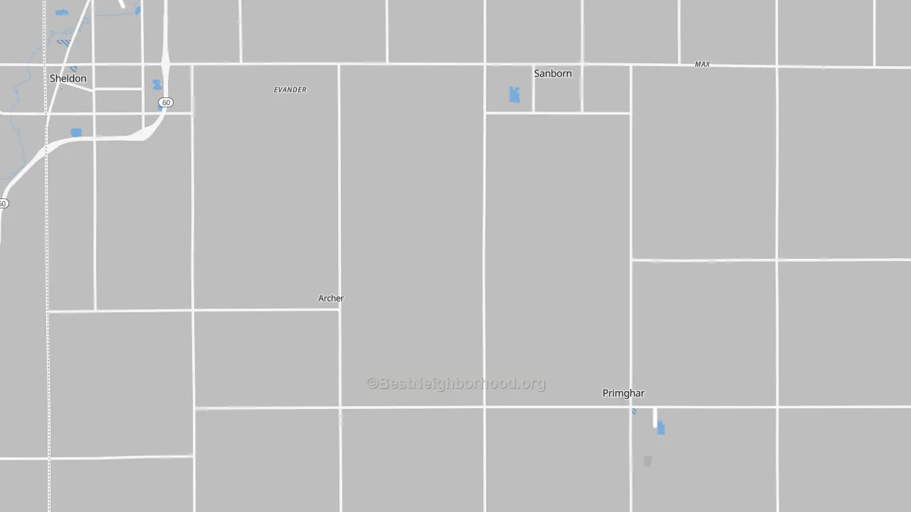 Transit Grade map of O'Brien County, IA
