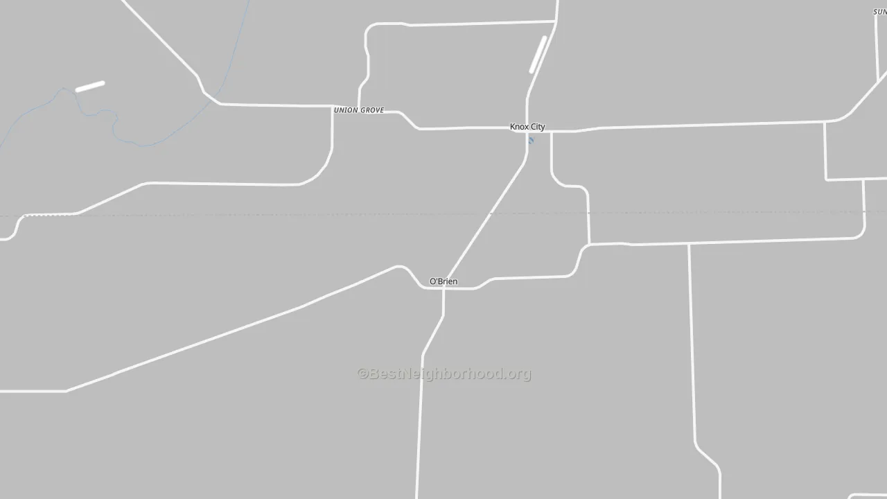 Transit Grade map of O'Brien, TX