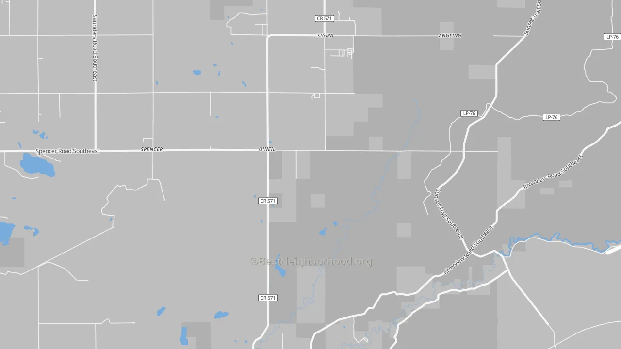 Transit Grade map of O'neil, MI