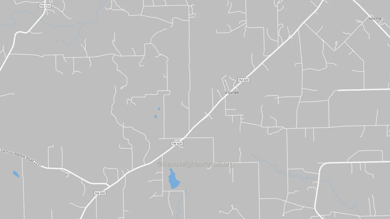 Transit Grade map of O'Quinn, TX