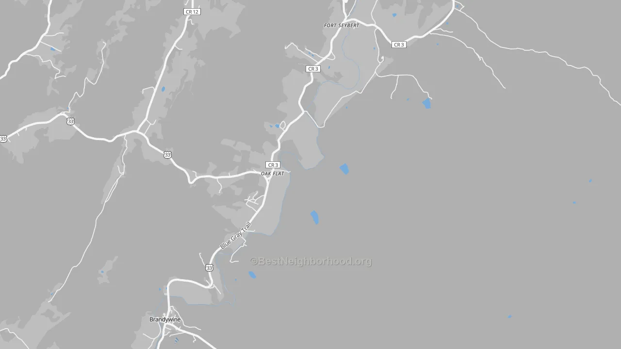 Transit Grade map of Oak Flat, WV