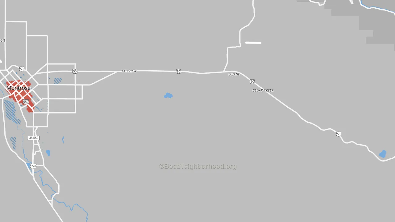 Transit Grade map of Oak Grove, CO