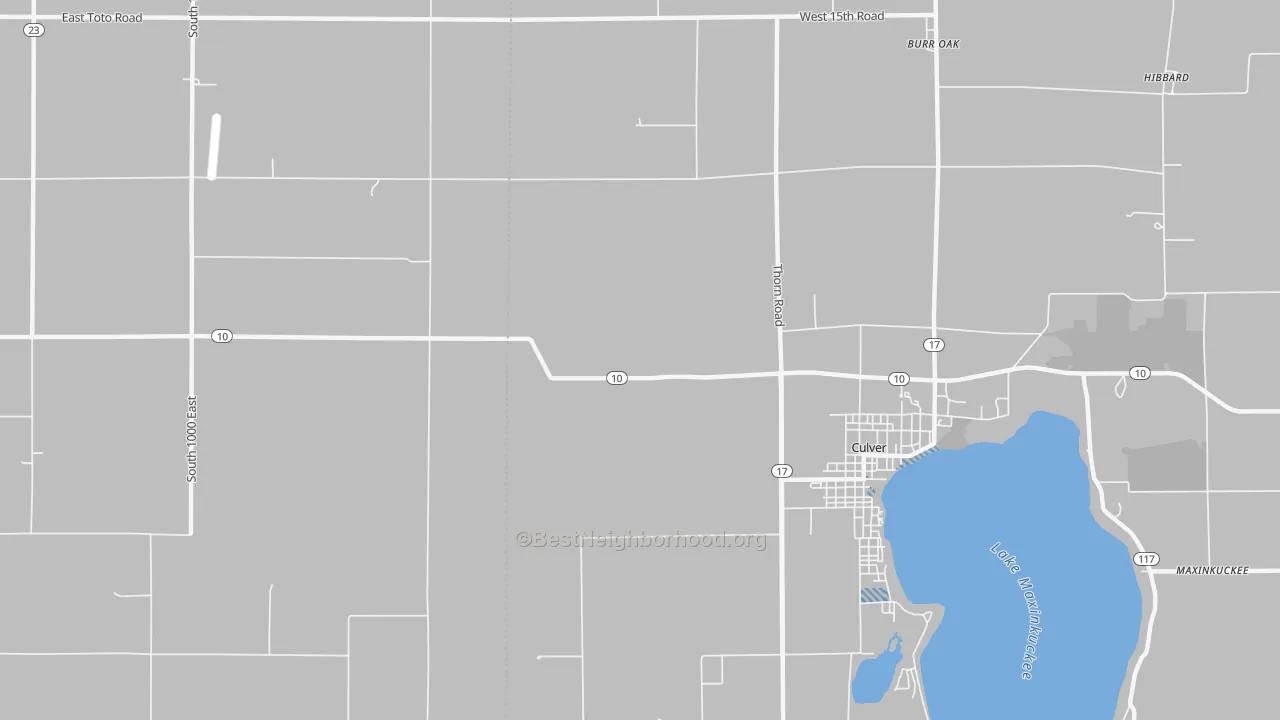 Transit Grade map of Oak Grove, IN
