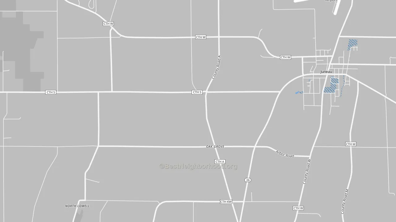 Transit Grade map of Oak Grove, WI