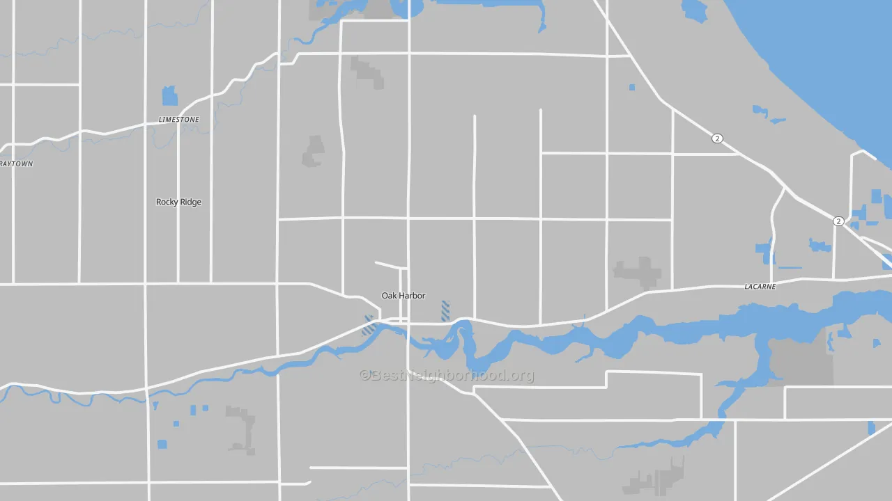Transit Grade map of Oak Harbor, OH