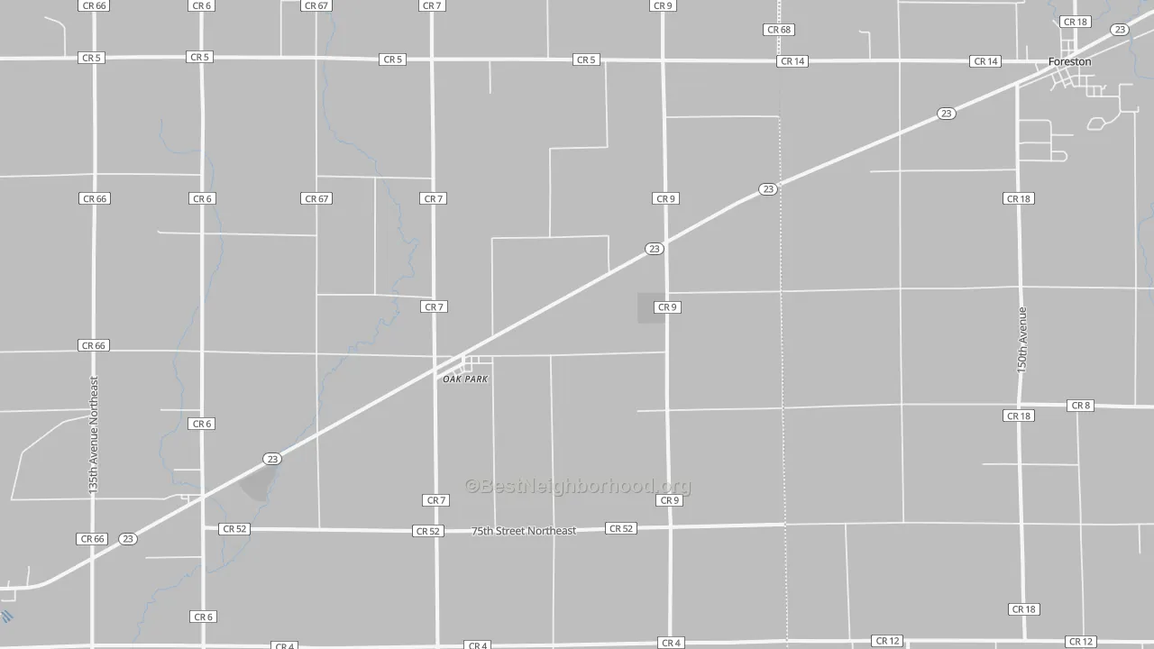 Transit Grade map of Oak Park, MN