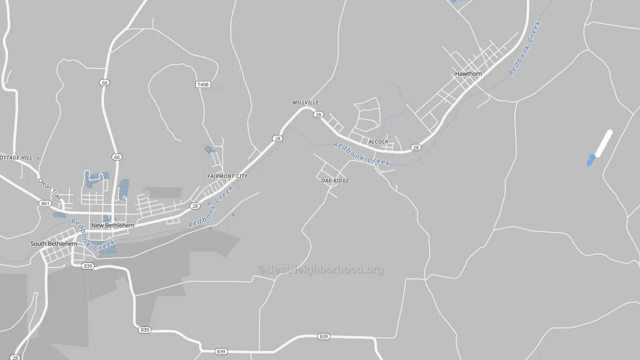 Transit Grade map of Oak Ridge, PA