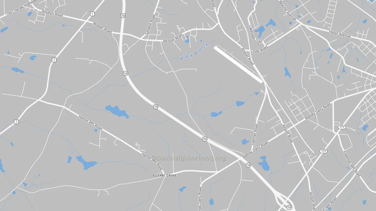 Transit Grade map of Oak Ridge Park, NC