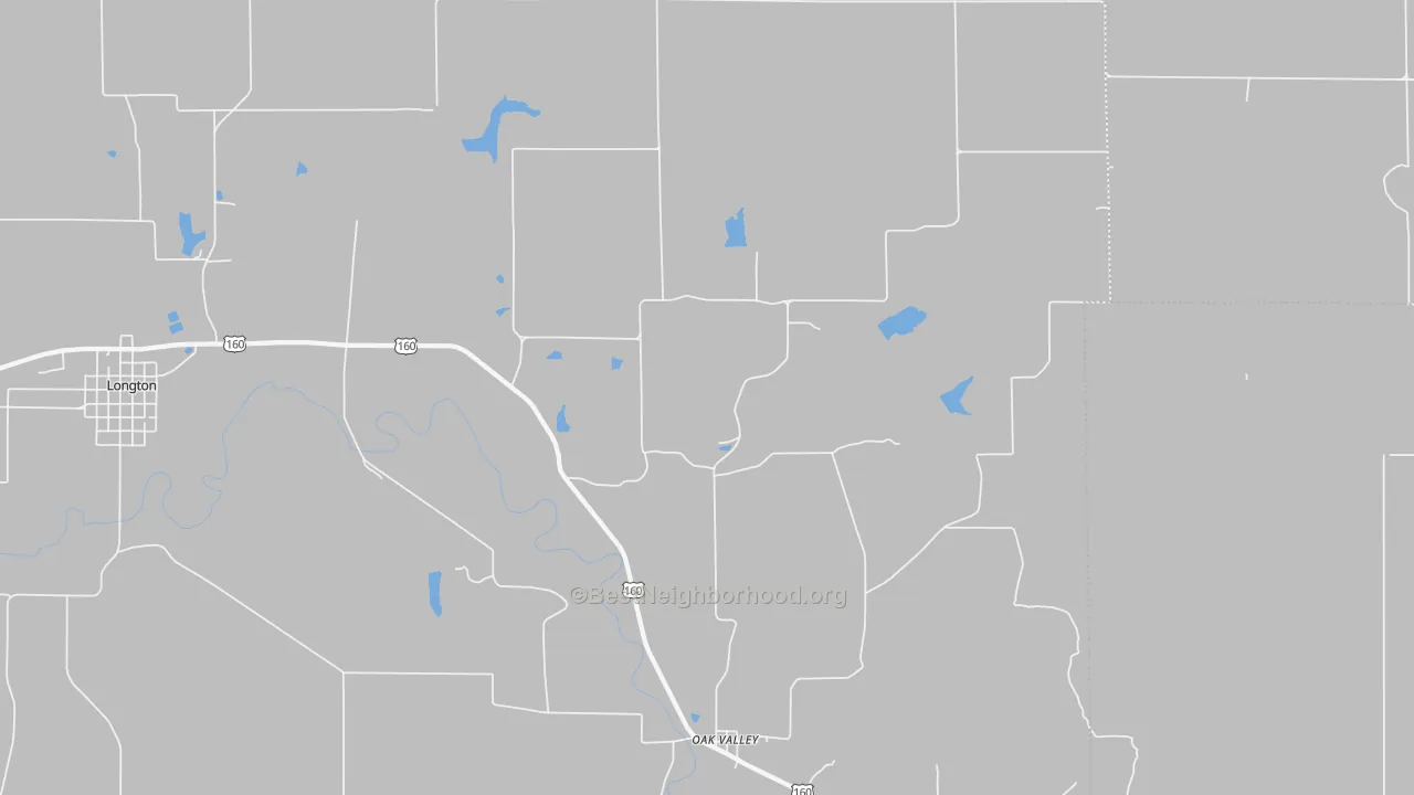 Transit Grade map of Oak Valley, KS