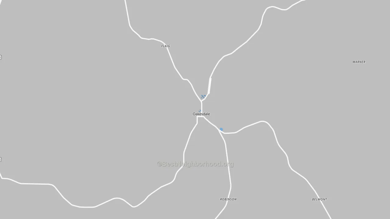 Transit Grade map of Oakesdale, WA