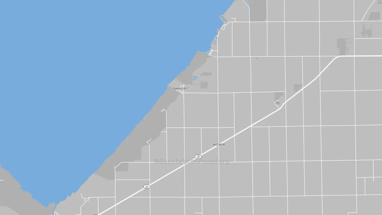 Transit Grade map of Oakhurst, MI