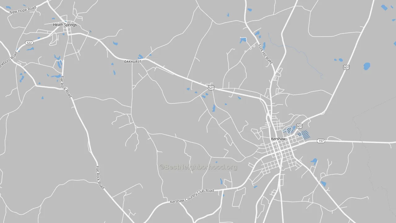Transit Grade map of Oakhurst, SC