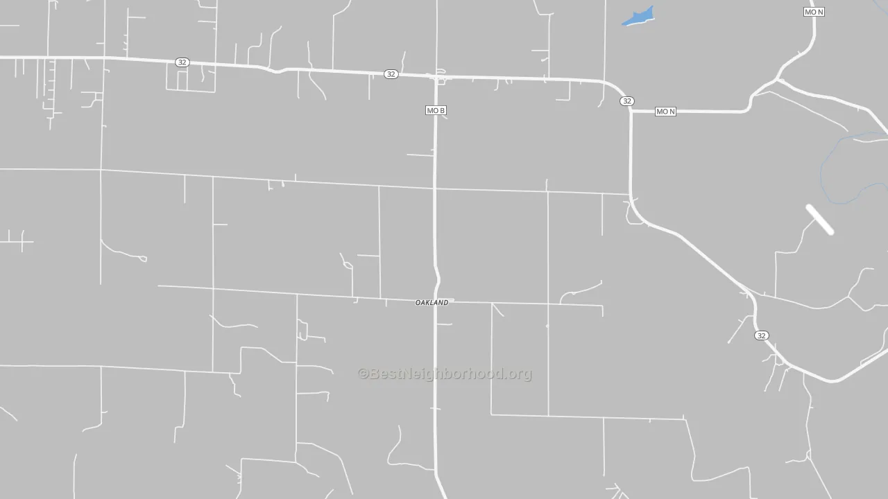 Transit Grade map of Oakland, MO