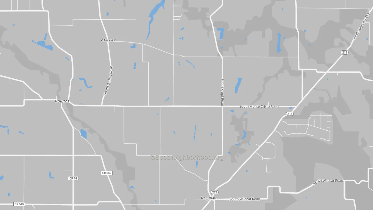 Transit Grade map of Oaklawn, OR