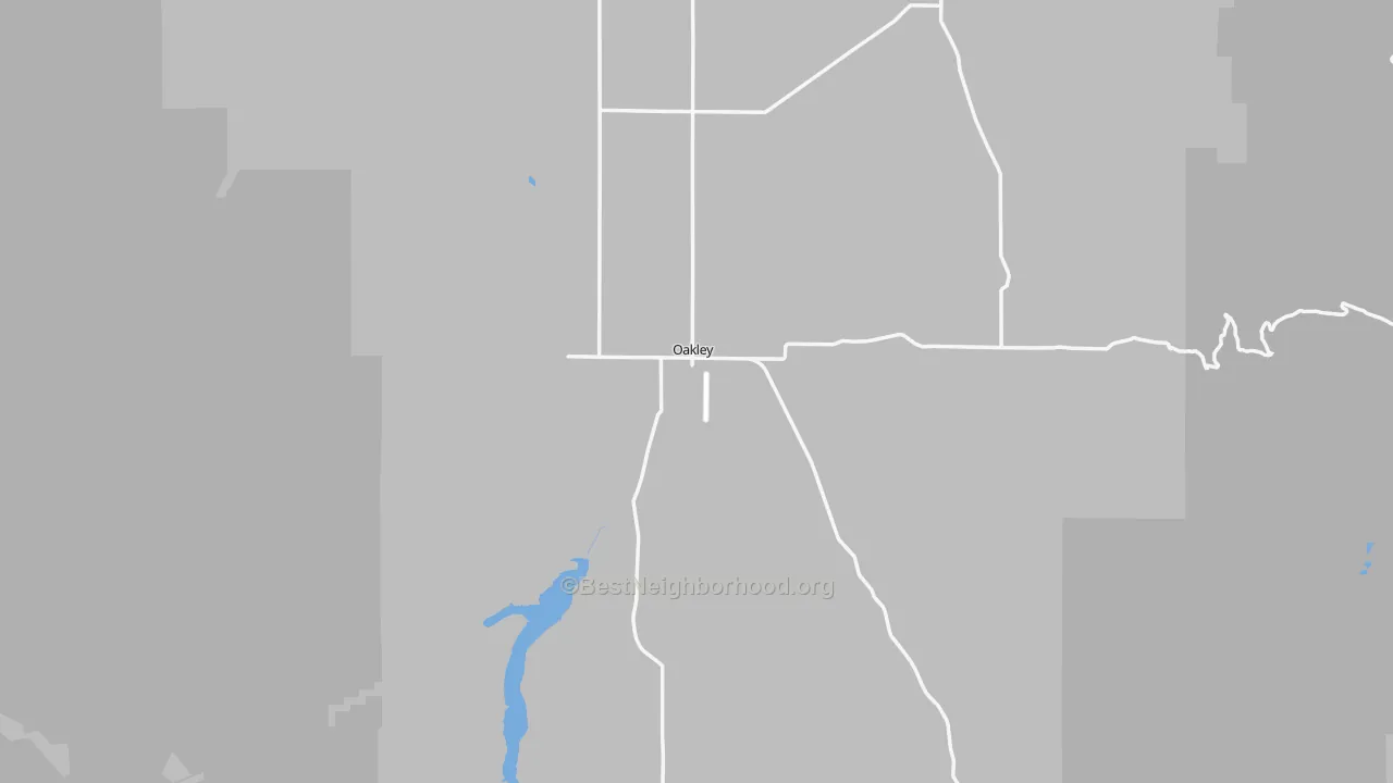 Transit Grade map of Oakley, ID