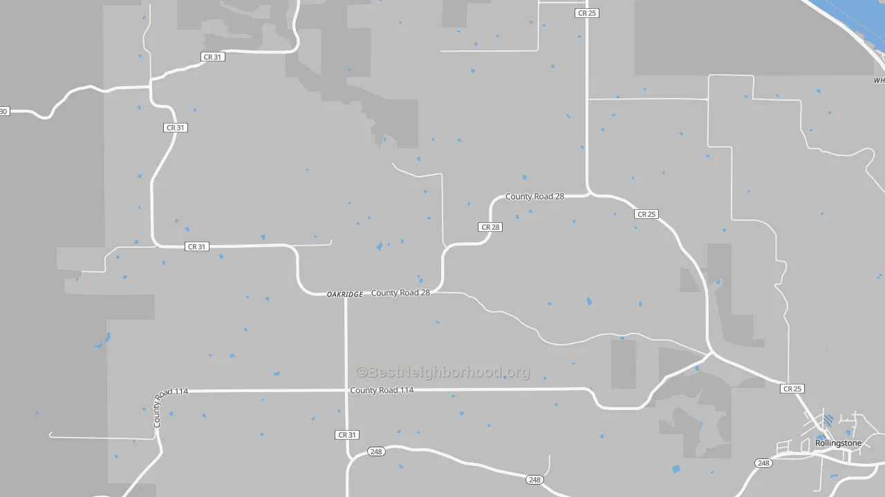 Transit Grade map of Oakridge, MN