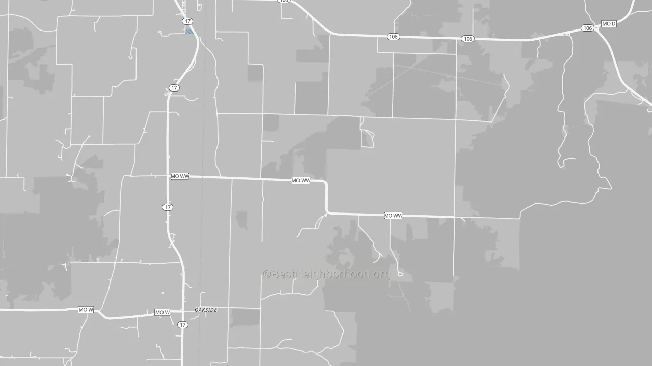 Transit Grade map of Oakside, MO