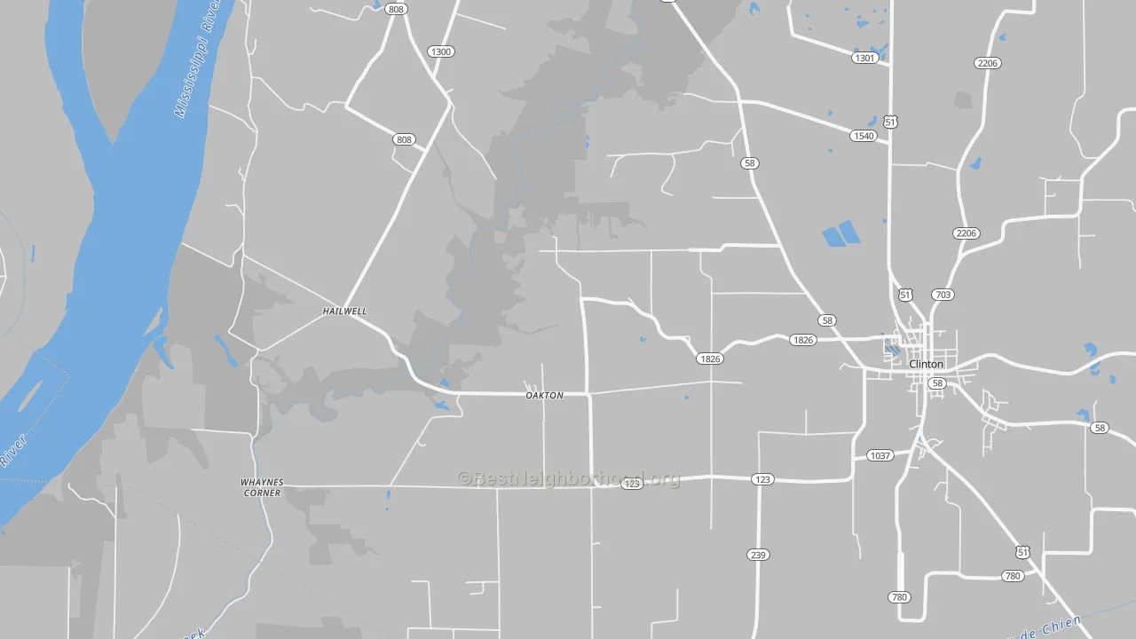Transit Grade map of Oakton, KY
