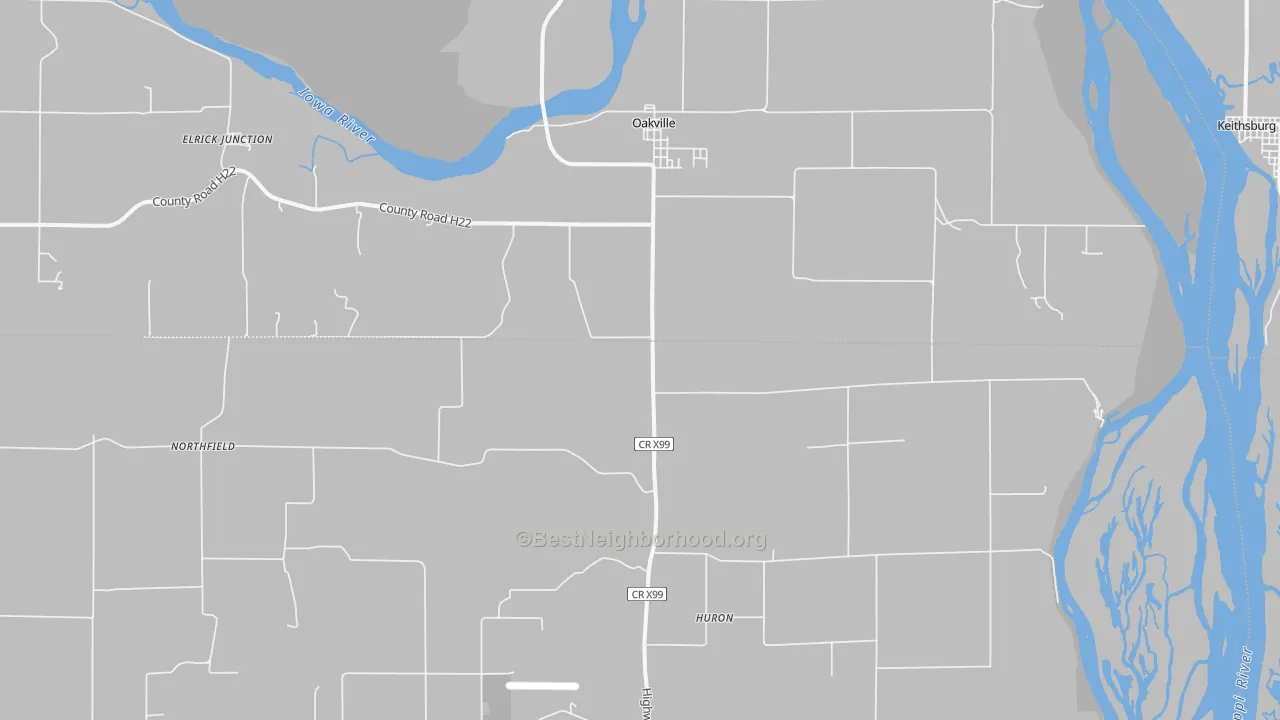 Transit Grade map of Oakville, IA