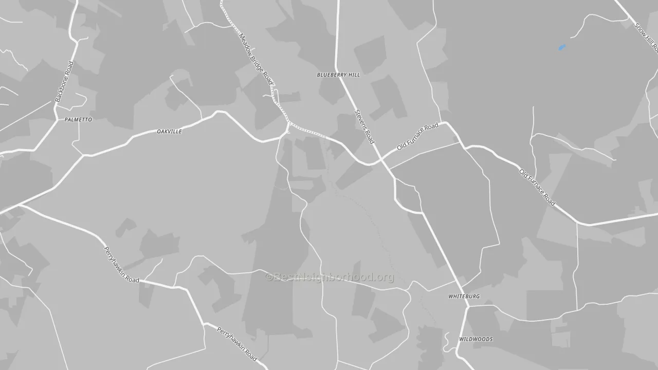 Transit Grade map of Oakville, MD