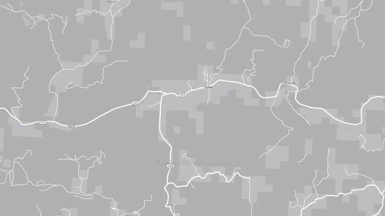 Transit Grade map of Oark, AR