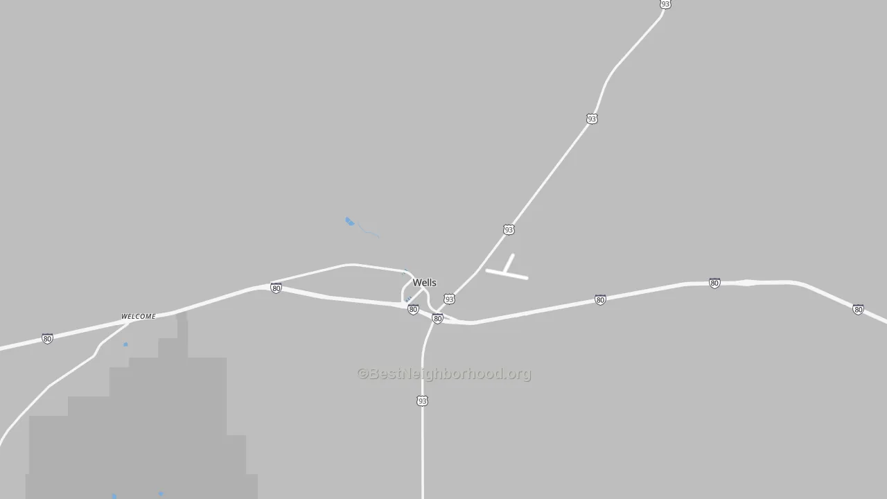 Transit Grade map of Oasis, NV