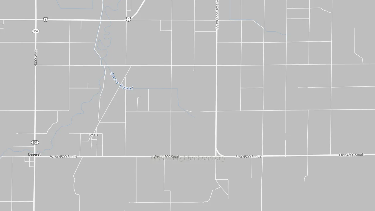Transit Grade map of Oasis, UT