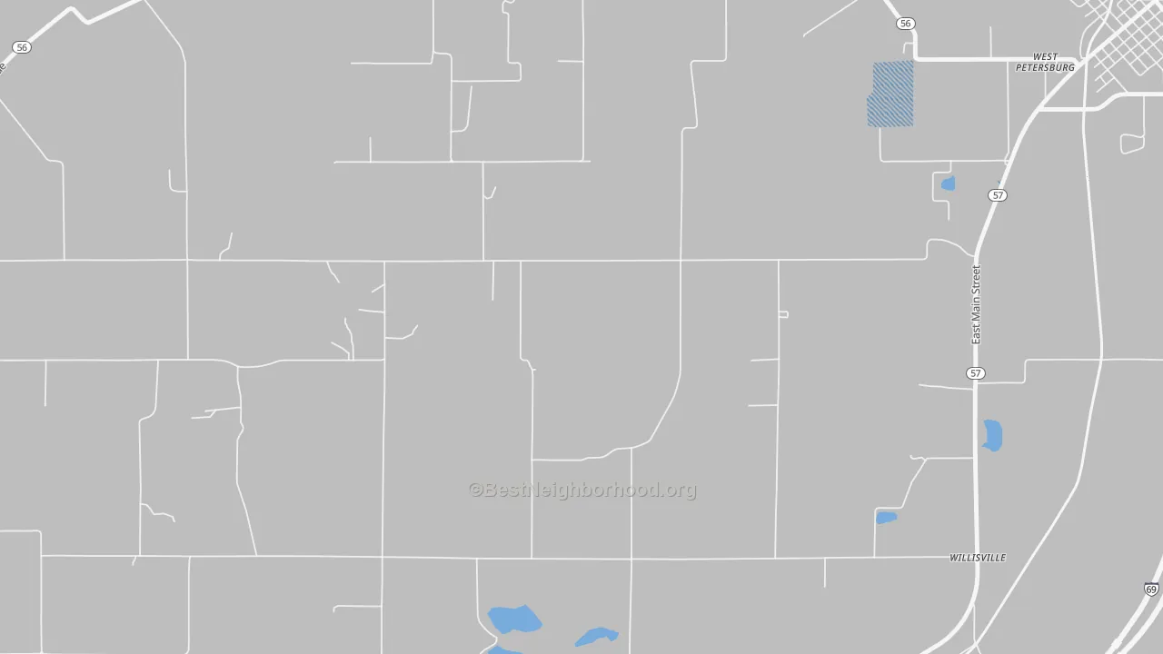 Transit Grade map of Oatsville, IN