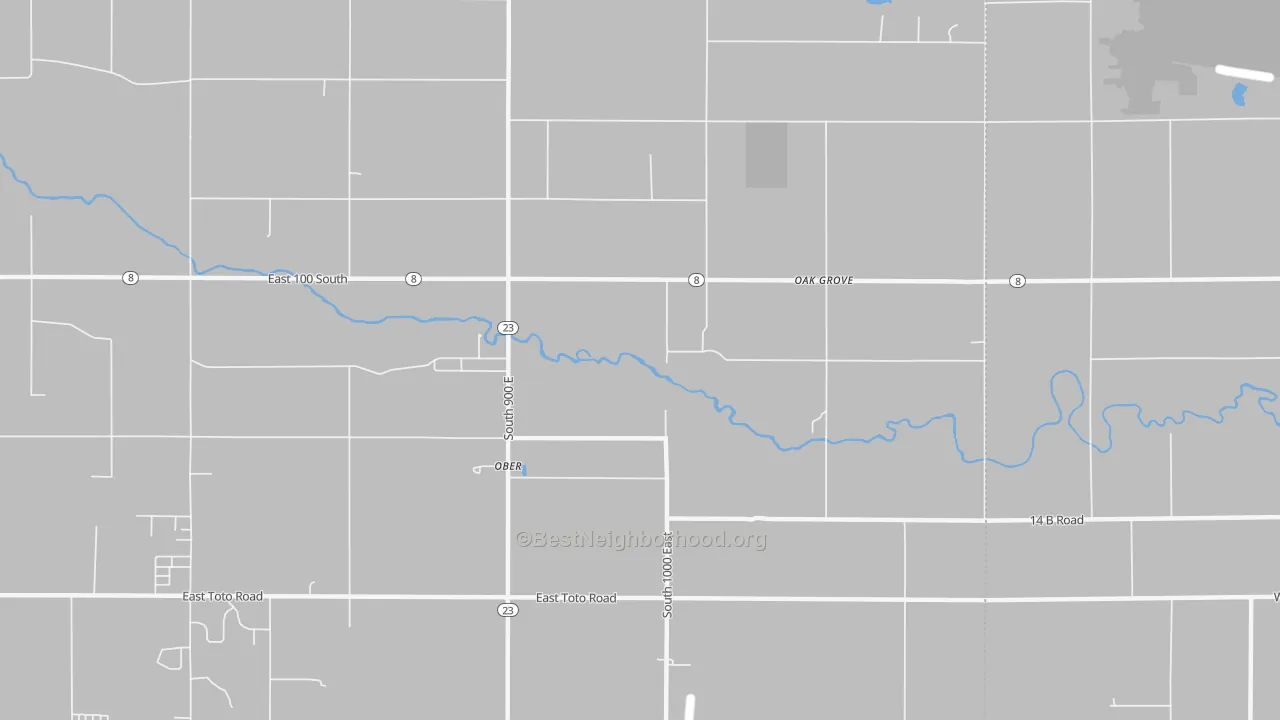 Transit Grade map of Ober, IN