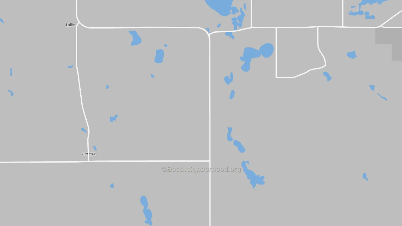 Transit Grade map of Oberon, ND