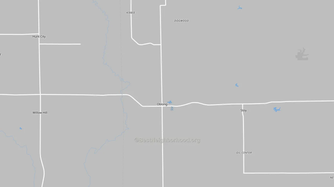 Transit Grade map of Oblong, IL