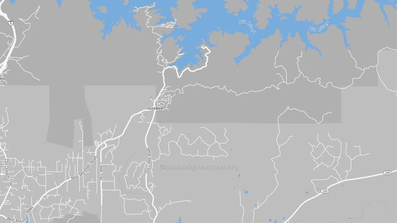 Transit Grade map of Obrien, CA