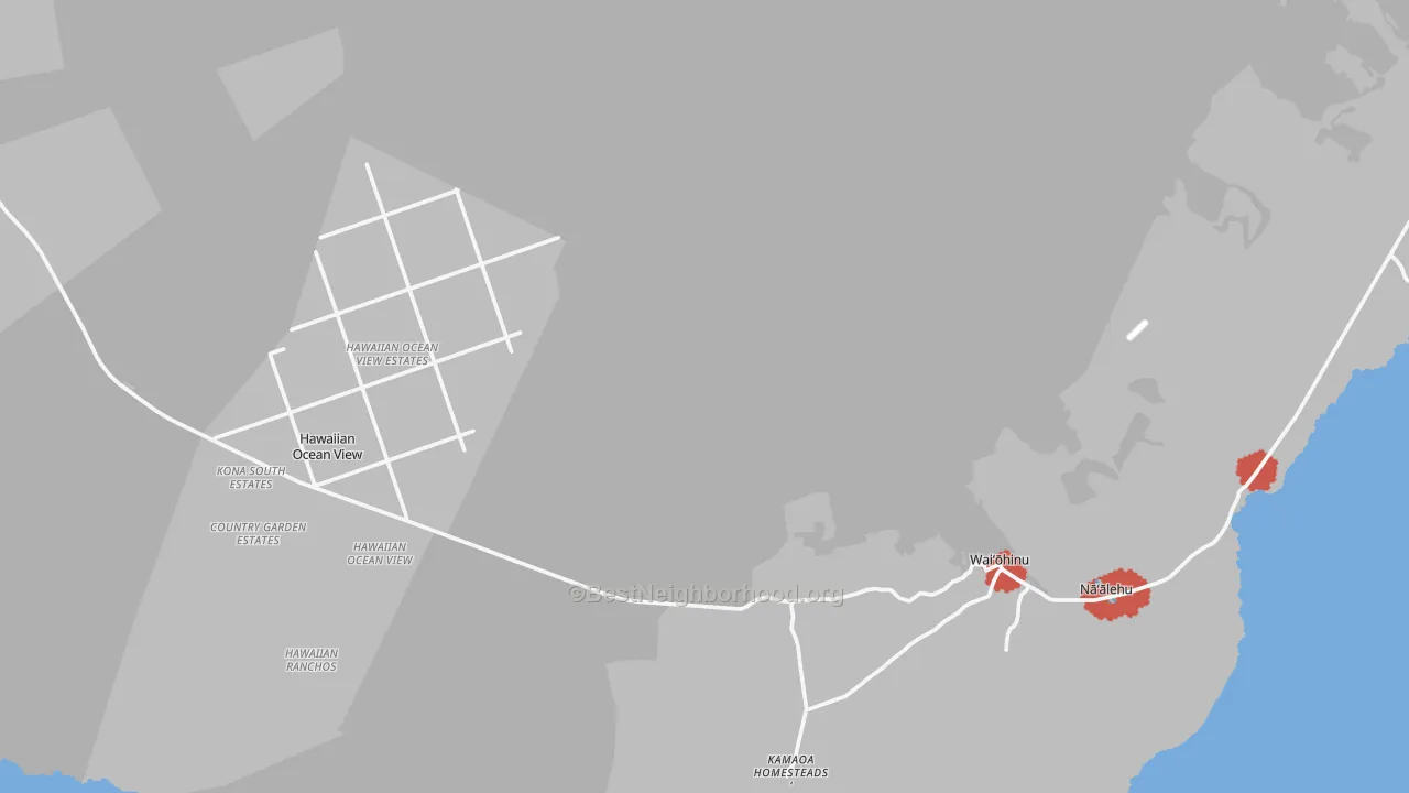 Transit Grade map of Ocean View, HI