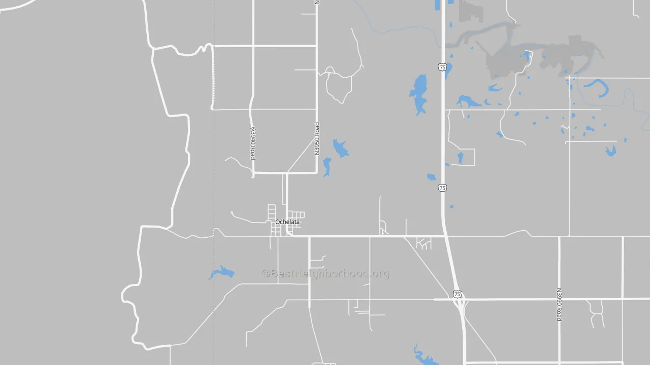 Transit Grade map of Ochelata, OK