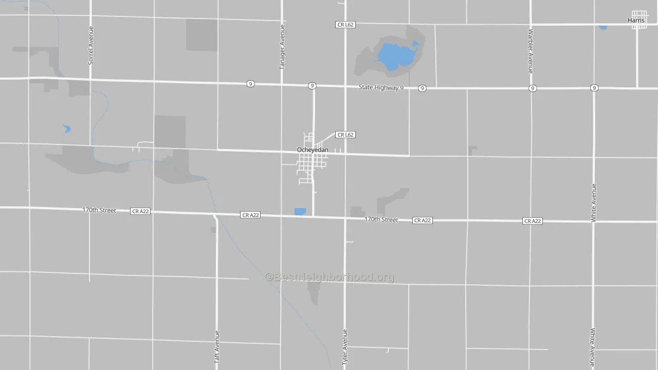 Transit Grade map of Ocheyedan, IA