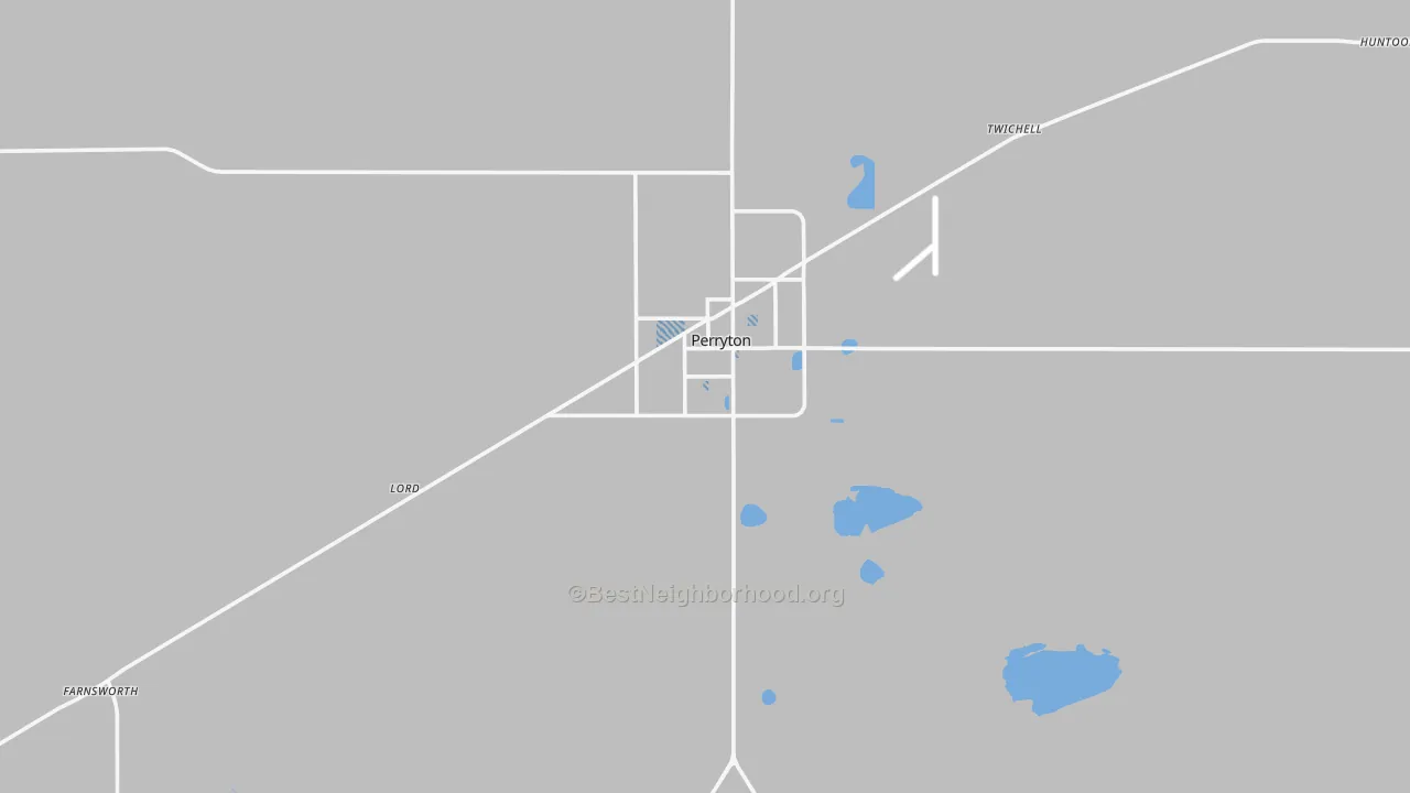 Transit Grade map of Ochiltree County, TX