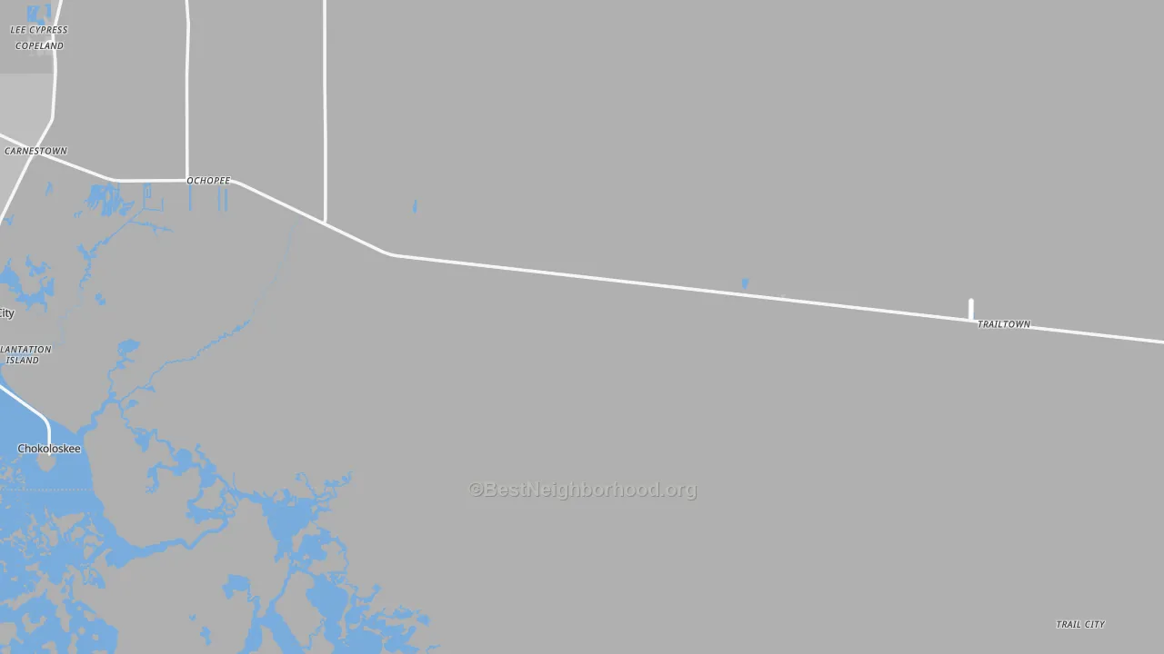 Transit Grade map of Ochopee, FL