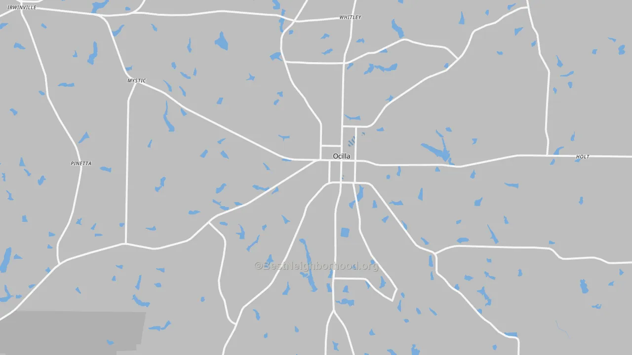 Transit Grade map of Ocilla, GA